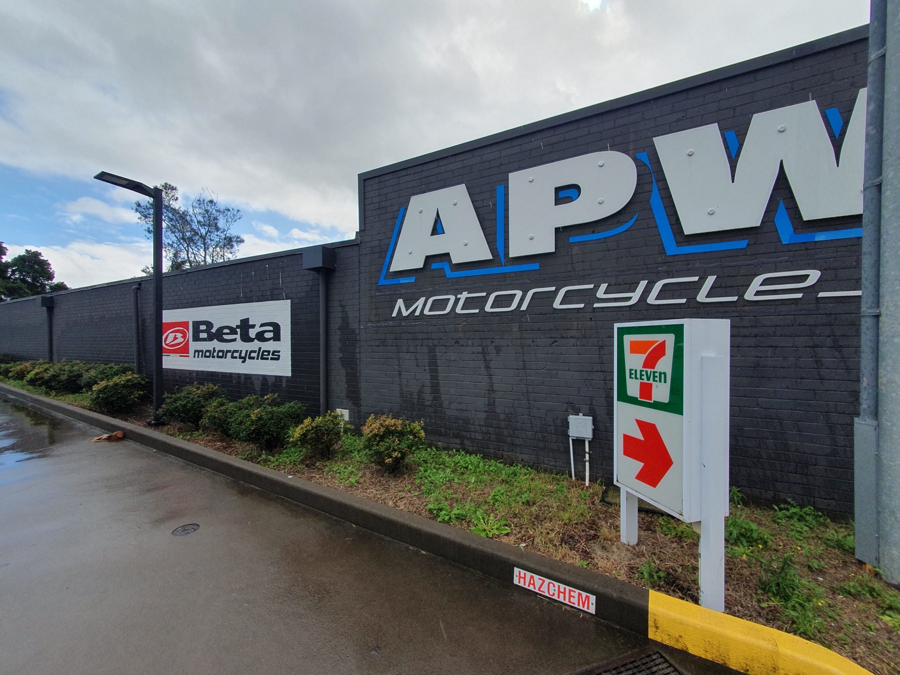 Road bikes up on lifts in the APW workshop